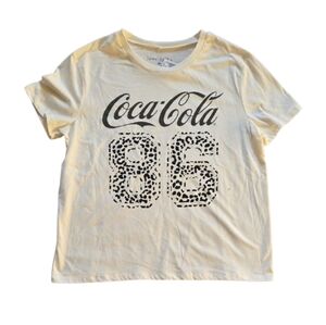 Love Tribe Coca Cola 86 Beige Graphic Tee